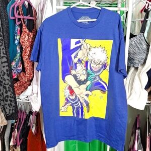 MY HERO ACADEMIA BLUE T-SHIRT SIZE LARGE LOOTCRATE
